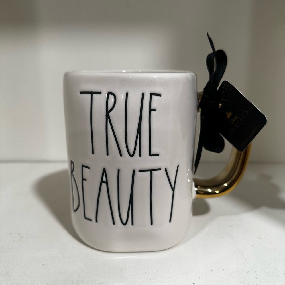 Rae Dunn Disney Princess Belle True Beauty ceramic coffee tea mug